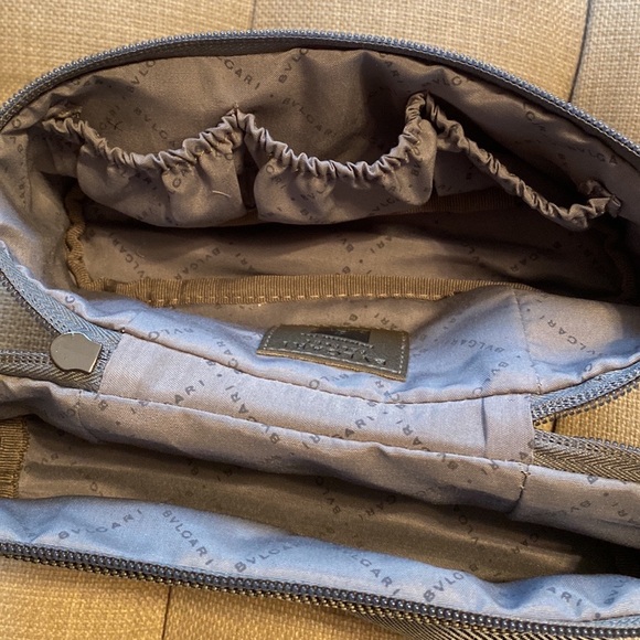 Never Used BVLGARI Zip Cosmetic Travel Toiletry Bags (Two) - Picture 2 of 3